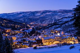 Beaver Creek Resort Winter Skiing at Dusk